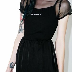 Black Sheer Sick Sad World Dress